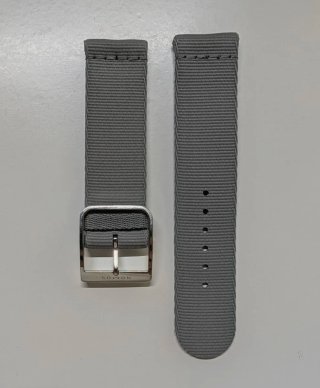 Correa NOMOS textil gris 20 mm talla S + hebilla