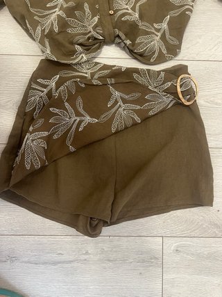 Conjunto Zara Blusa y Falda Pantalón xs