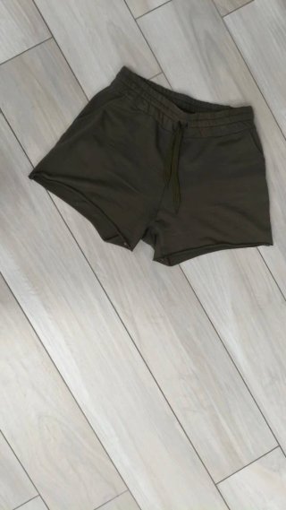 Pantaloncini sportivo  donna verde militare