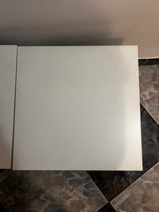 X2 Mesa auxiliar blanca de madera