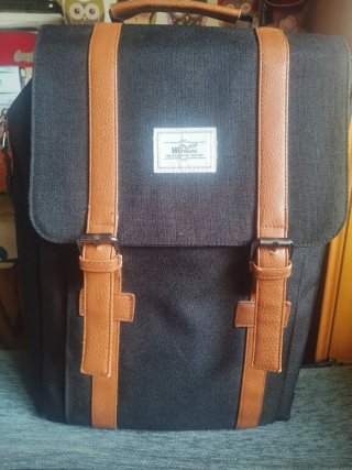 Mochila Caballero Negra y Marrón