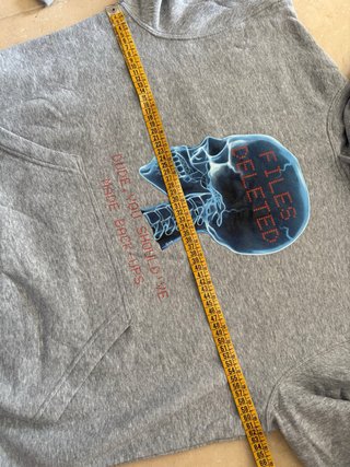 Sudadera Gris Files Deleted Talla L