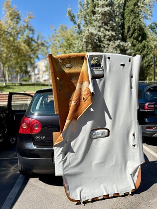 tapizado original techo, puertas y parales coches