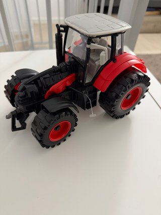 Tractor de Juguete Rojo y Negro
