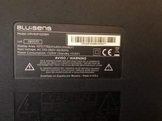 TV Curvo 50 pulgadas Blu-sens