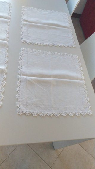 Set Runner da tavola beige+ pizzi camera