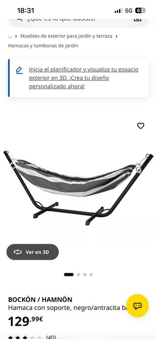 Hamaca Ikea con Soporte