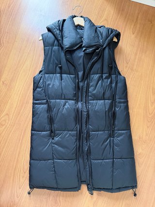 Chaleco Acolchado Negro Zara Talla XS