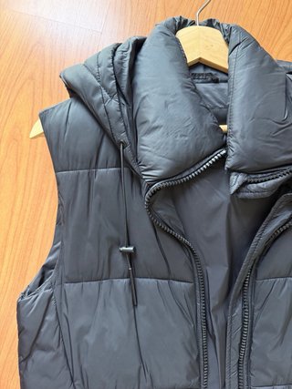 Chaleco Acolchado Negro Zara Talla XS