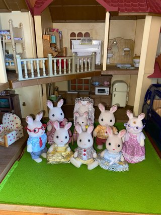 Casa Sylvanian Families con Familia y Accesorios