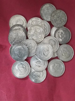 100 PESETAS PLATA FRANCO 1966 *66.