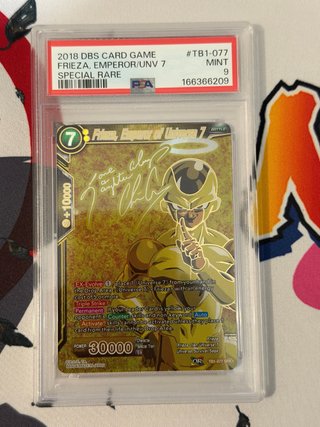 Carta Dragon Ball Super Frieza PSA 9 ingles