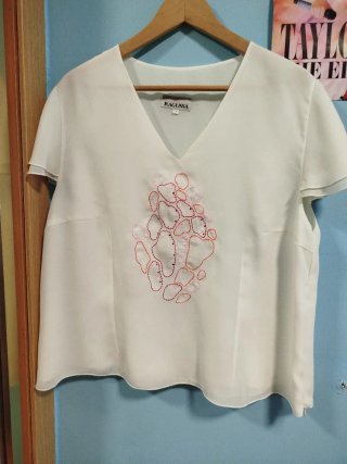 Blusa fluida blanca Ragussa