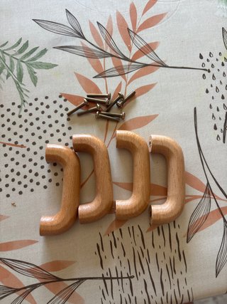Tiradores de madera para muebles (4uds)