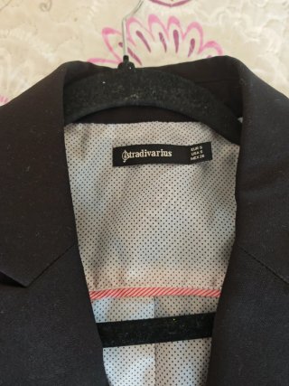 Blazer Stradivarius Negro Talla S