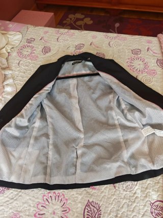 Blazer Stradivarius Negro Talla S