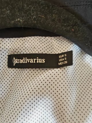 Blazer Stradivarius Negro Talla S