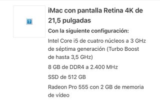 iMac 2018 para piezas