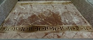 Alfombra de terciopelo anti manchas .