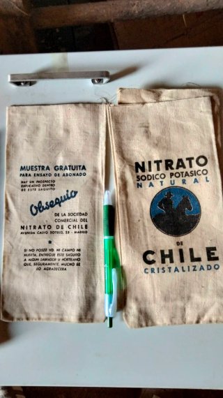 Sacos de muestras Nitrato de Chile