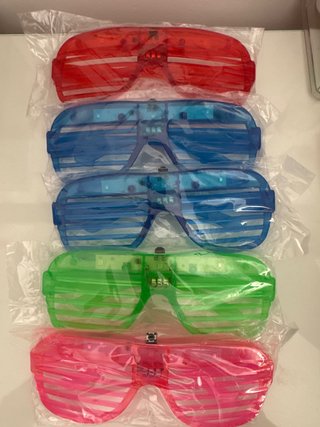 Set de 5 Gafas con Luces de Colores