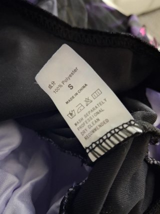 Disfraz Bruja Morado y Negro Talla 4-6