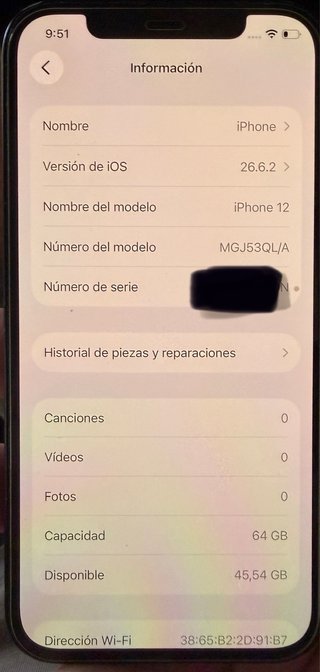 iPhone 12 64GB Negro