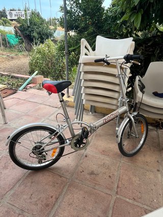 Bicicleta Plegable Plata