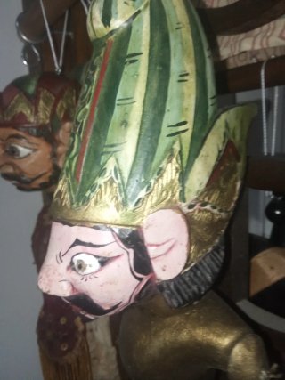 Lote 4 marionetas Wayang Golek 1970