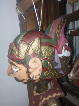 Lote 4 marionetas Wayang Golek 1970