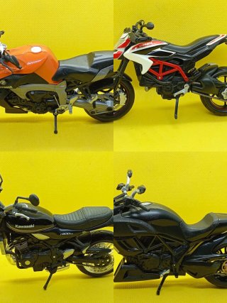 Set de 4 Motos a Escala 1:12