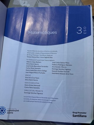Matemàtiques, 3 ESO, Projecte Construint mons