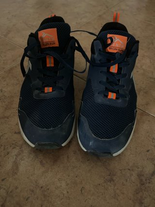 Zapatillas Deportivas Tenth Azul y Naranja