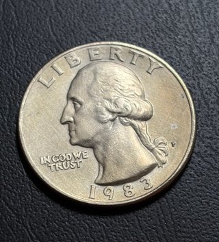 Moneda 1/4 Quarter Dollar Cuarto dolar 1983-P USA