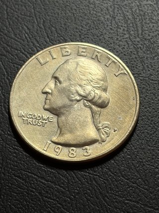 Moneda 1/4 Quarter Dollar Cuarto dolar 1983-P USA