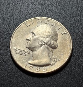 Moneda 1/4 Quarter Dollar Cuarto dolar 1983-P USA