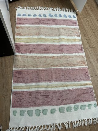 Alfombra Estampada con Flecos