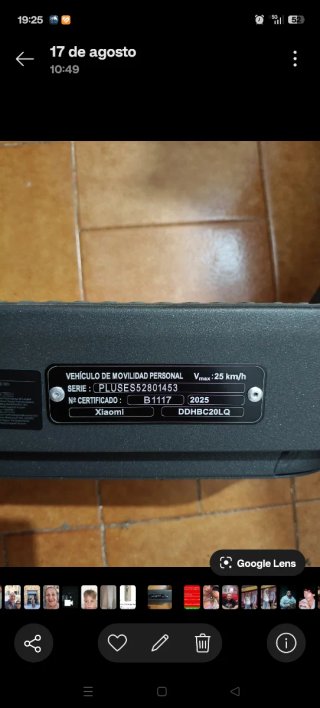 Patín Eléctrico Xiaomi PLUSES52801453