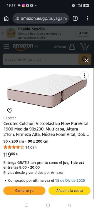 Colchón Cecotec Flow NUEVO