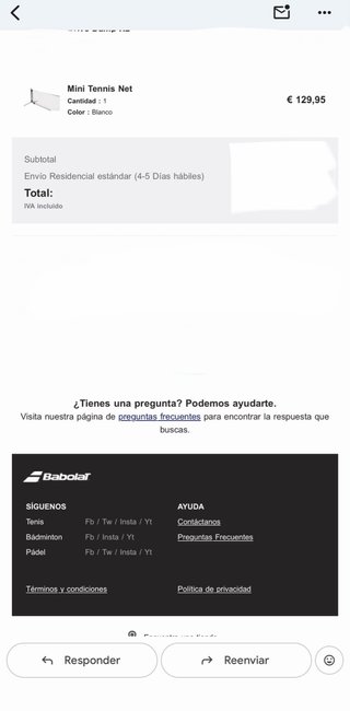 Babolat Mini Red de Tenis.