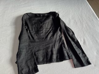 Camisa Massimo Dutti Lino Negra