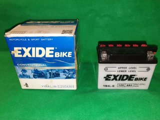 Batería Moto Exide YB4L-B 12V 4Ah