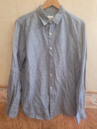 Camisa Pull&Bear Azul Talla M