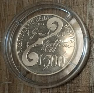 #2317 – 1 Moneta Argento ROSSINI Rep. Italia