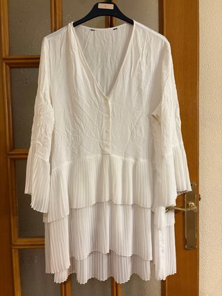 Vestido/Camisa blanca de Zara