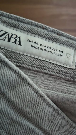Zara Jeans Uomo Grigio