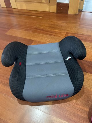 Alzador de coche Mini Uno e Infanti negro y fucsia
