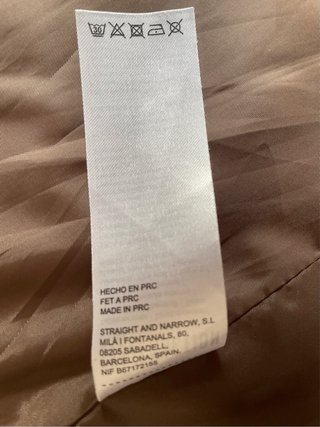 Gabardina Systemaction color caqui Talla 36