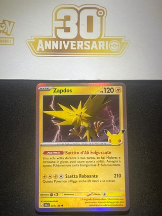Zapdos 055 30c Holo 30 Anniversario Pokemon