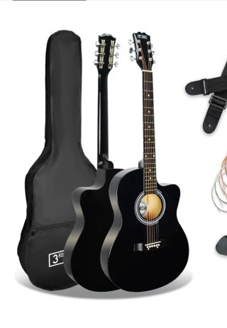 Guitarra Acústica Negra